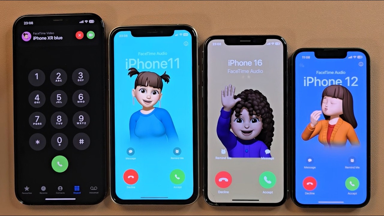 Facetime Incoming call &Outgoing call iPhone 12promax iPhone 16pro iPhoneX iPhone 13mini