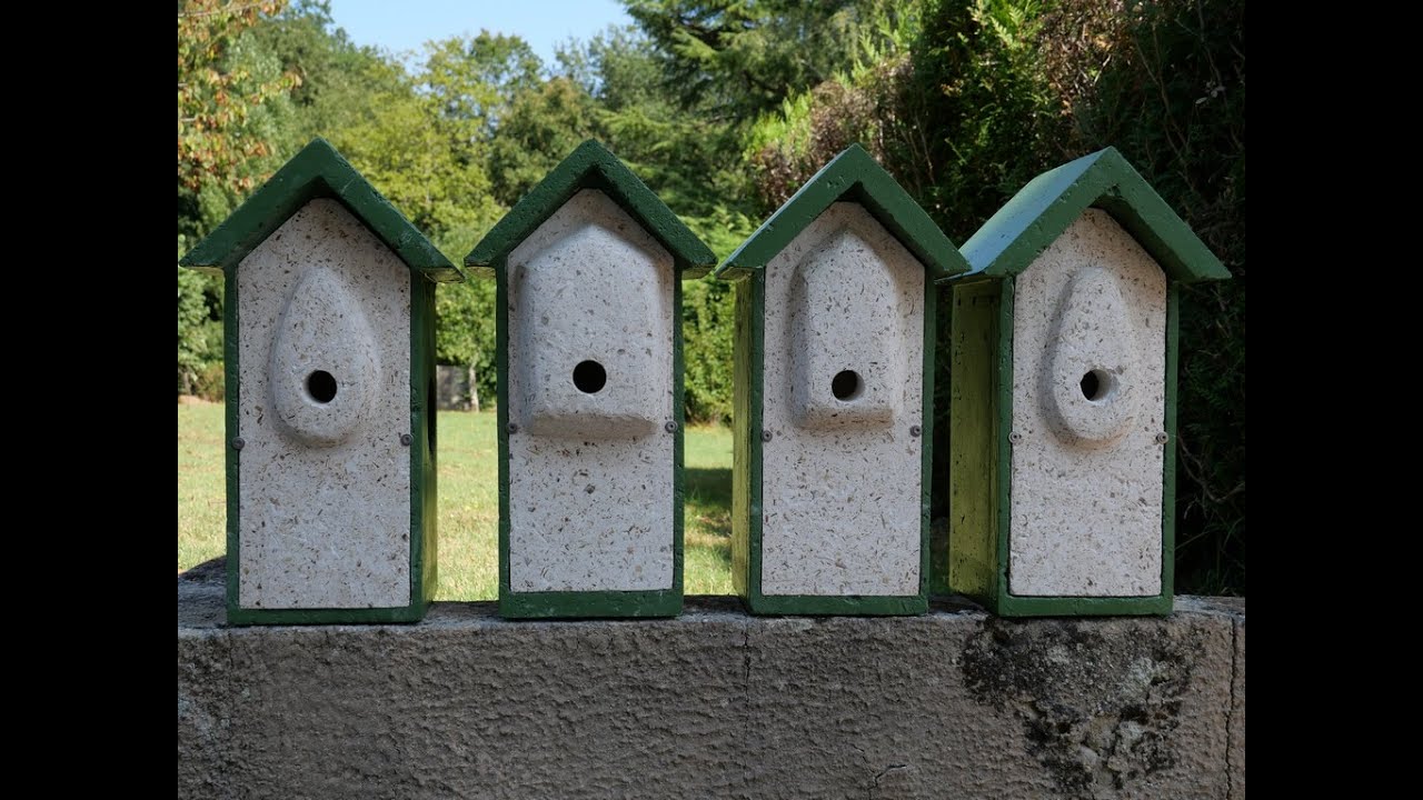 Comment réaliser des nichoirs en béton de bois