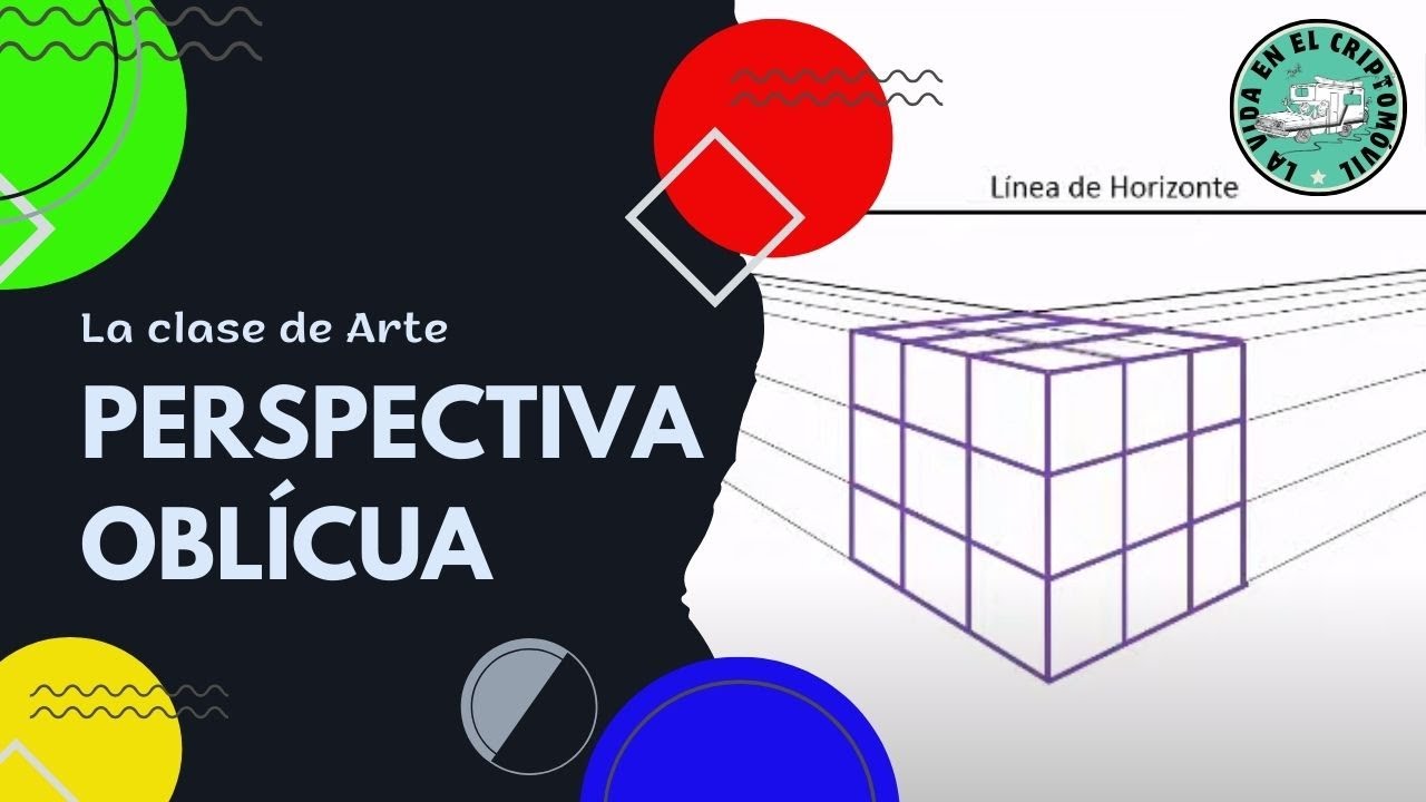 LA CLASE DE ARTE 🎨 | Perspectiva Oblicua: Dibujando un cubo de Rubick utilizando dos puntos de fuga.