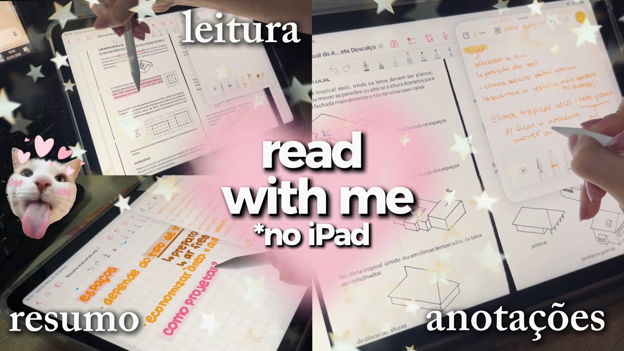 Read with me no iPad - leitura, anotações e resumo ✨📚