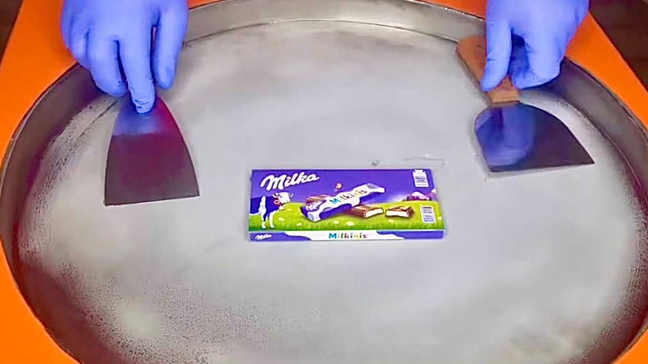 MILKA Milkinis Chocolate Cream Ice Rolls - ASMR Experience