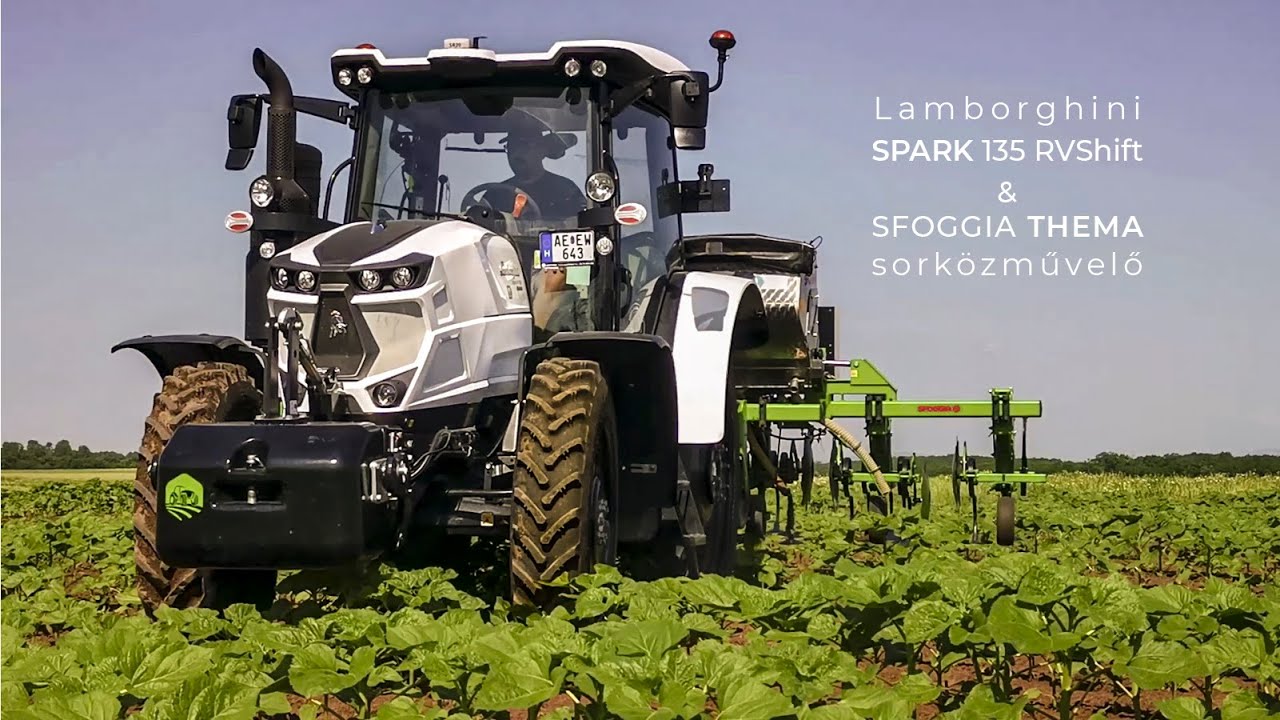 Lamborghini SPARK R 135 RVShift + Agrosky &eacute;s Sfoggia THEMA kultiv&aacute;tor