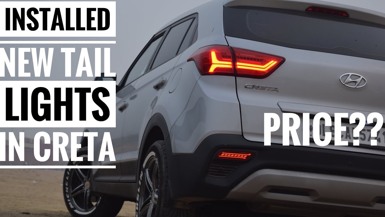 Creta Aftermaket tail lights | Hyundai Creta modified | Creta lights modified
