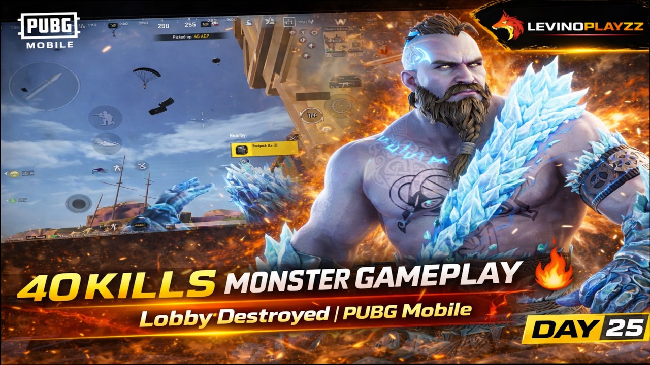 40 KILLS MONSTER GAMEPLAY 🔥 | Lobby Destroyed | PUBG Mobile