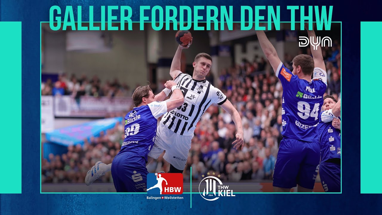 Highlights: HBW Balingen Weilstetten - THW Kiel (Saison 2025/26) | DHB-Pokal | Dyn Handball