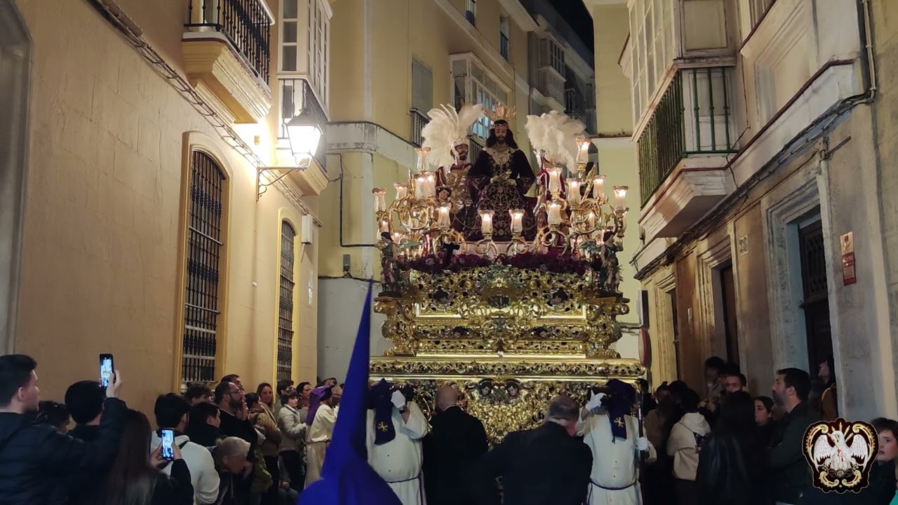 Jesús de la Salud (Cigarreras) en c/ Barrié, Miércoles Santo Cádiz 2025