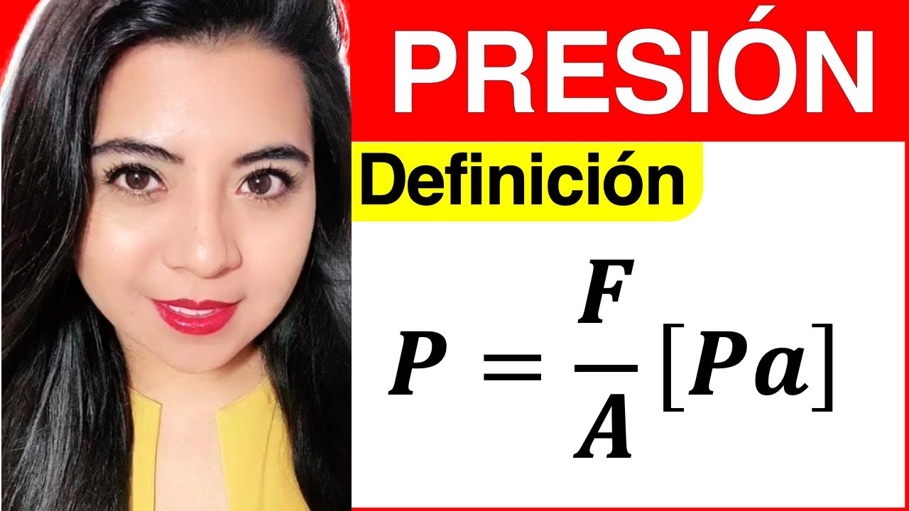 PRESIÓN DEFINICIÓN y UNIDADES (Explicación de la FORMULAS y sus UNIDADES)