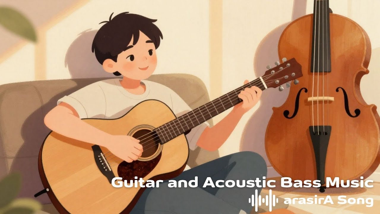 เพลงบรรเลงกีต้าร์ เบสโปร่ง ฟังตอนทำงาน ก่อนนอน Guitar, Acoustic Bass 30 Mins | Relaxing and chill