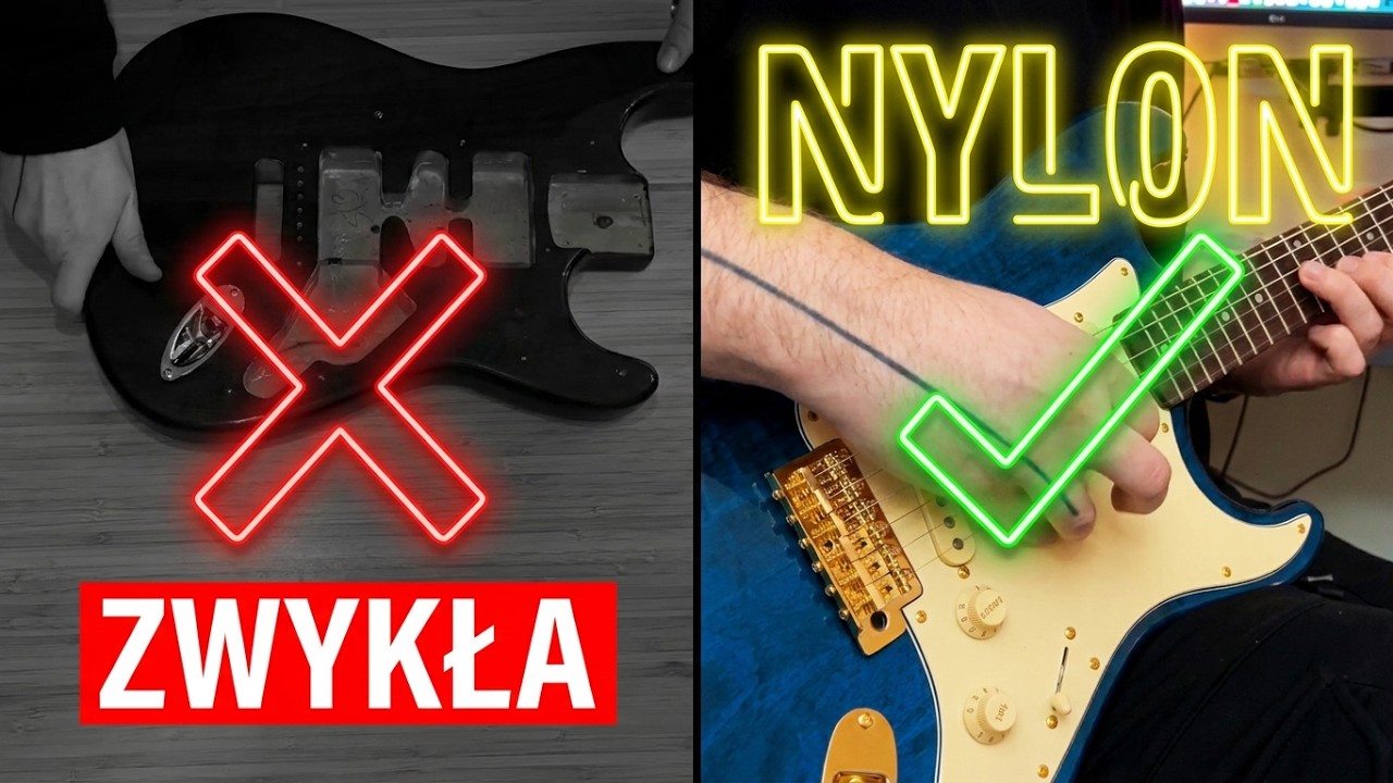 Nylonowe struny w gitarze elektrycznej | NYLON STRATOCASTER BUILD