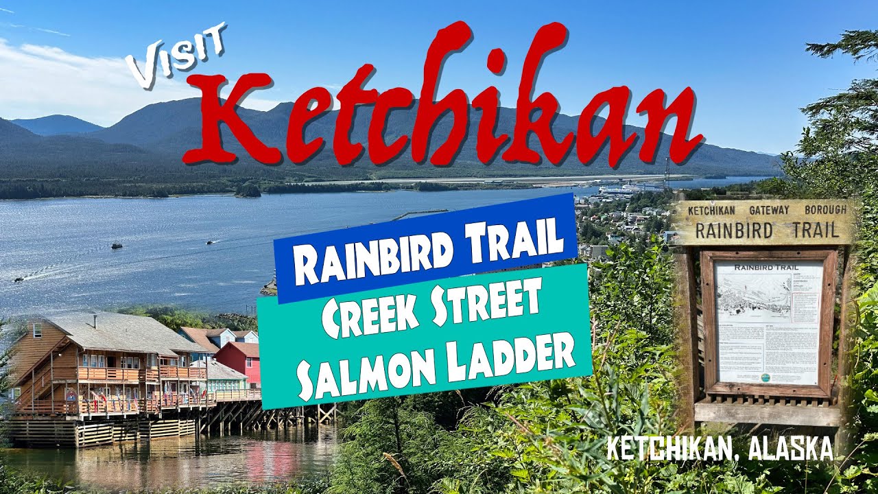 How to Hike Rainbird Trail in Ketchikan, Alaska. See the Salmon at Creek Street
