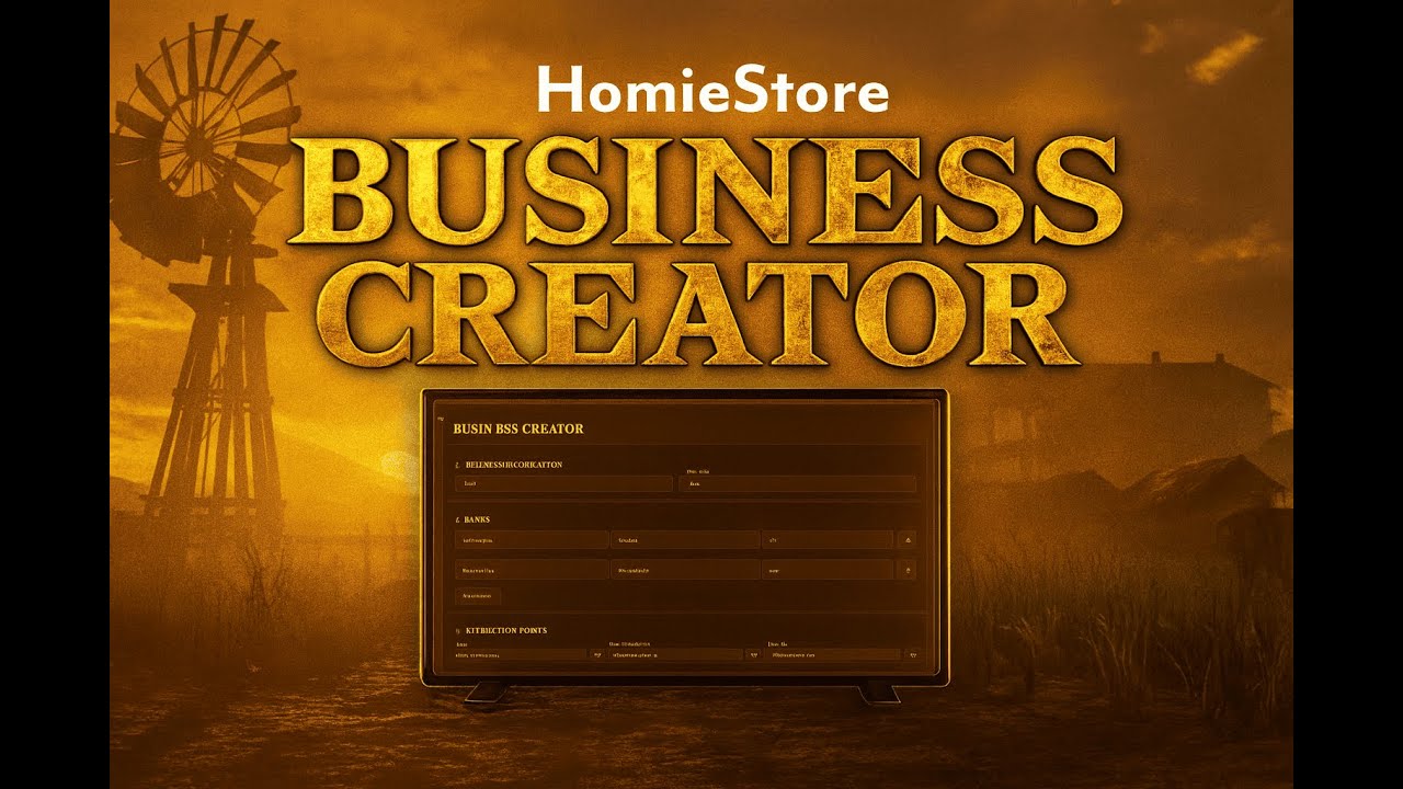 Advance Business Creator | RedM VORP AND RSG