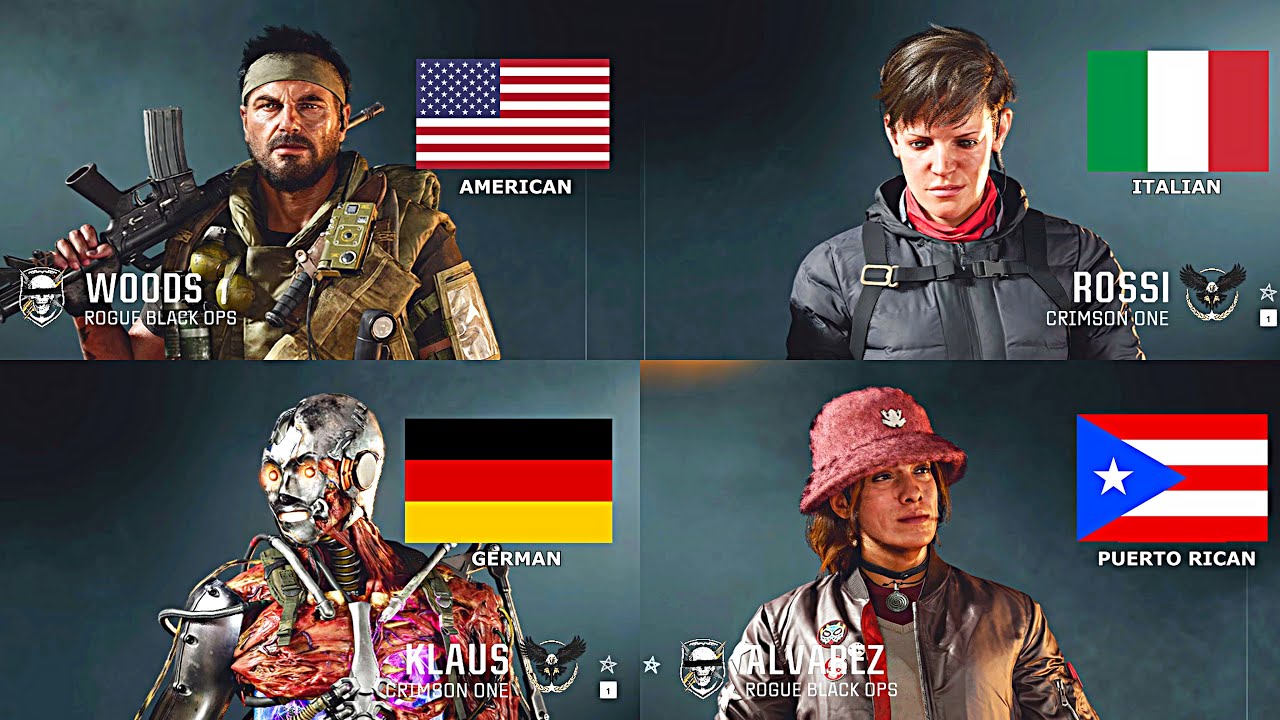 Call of Duty: Black Ops 6 — Национальность всех 21 оперативника