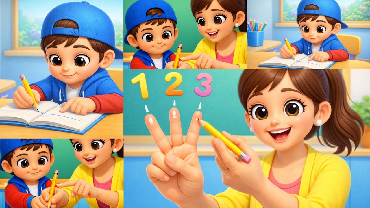 Teen Ungliyon Ka Magic! ✨ | Pencil Grip Song | Preschool Learning Rhymes Hindi @FAINKIDS 