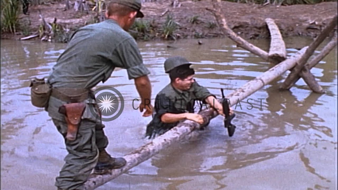 Ariel views of Fourth Infantry Division main base camp (Camp Enari) and Airfield,...HD Stock Footage