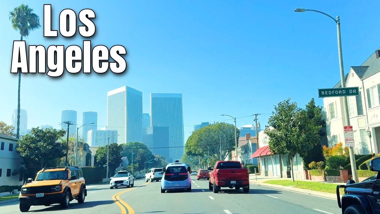 Los Angeles Fashion District to Beverly Hills & Santa Monica | Olympic Blvd 4K POV