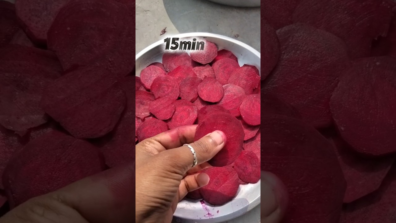 beetroot chips😋😋//