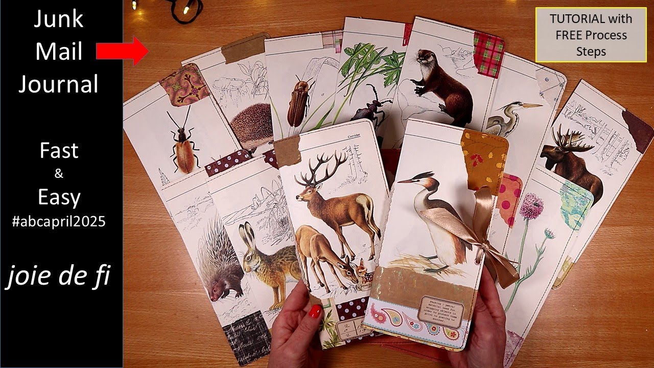 JUNK MAIL JOURNAL Stunning! FAST and EASY Tutorial ✅ #abcapril2025