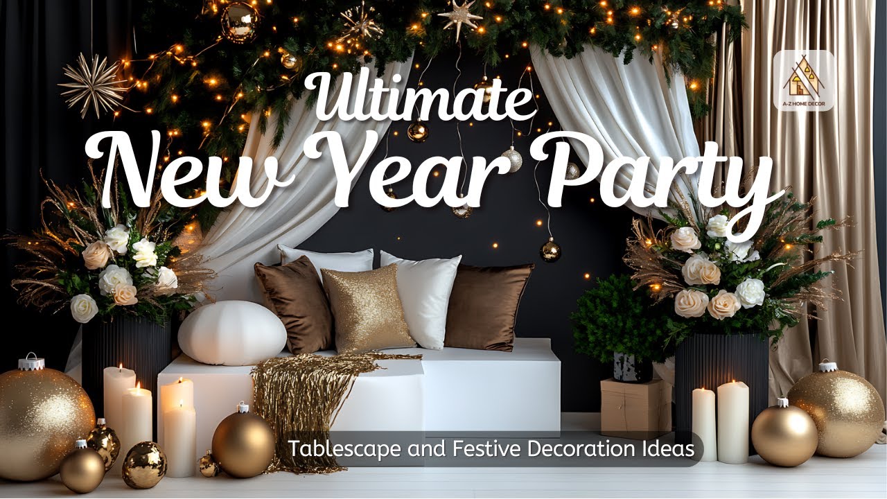 Ultimate New Year Party | Tablescape and Festive Decoration Ideas