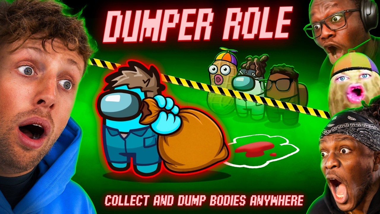 SIDEMEN AMONG US DUMPER ROLE: COLLECT DEAD BODIES & HIDE THEM