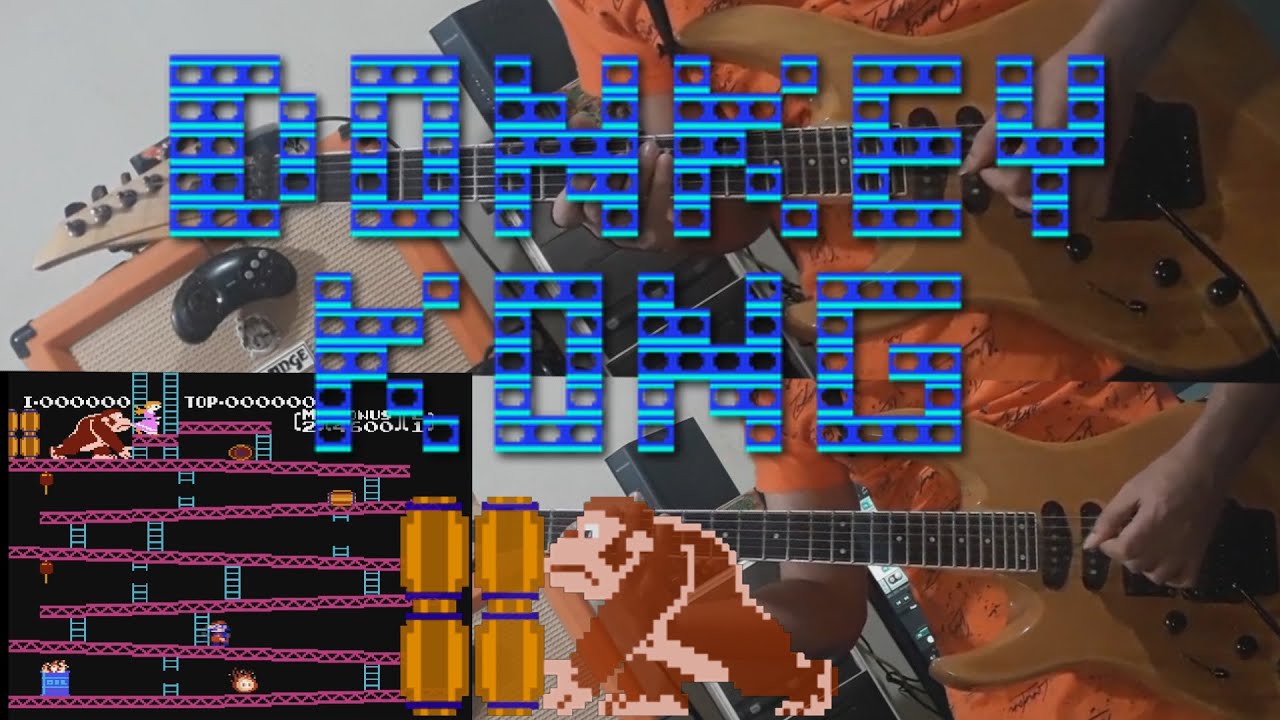 Donkey kong NES/FAMICOM Guitar cover