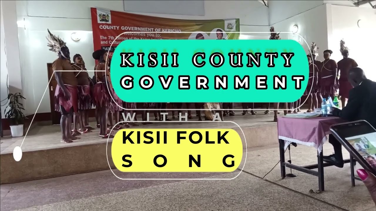 Kisii County Government performing a Kisii folk song during KIKOSCA festivals 2019 in Kericho County