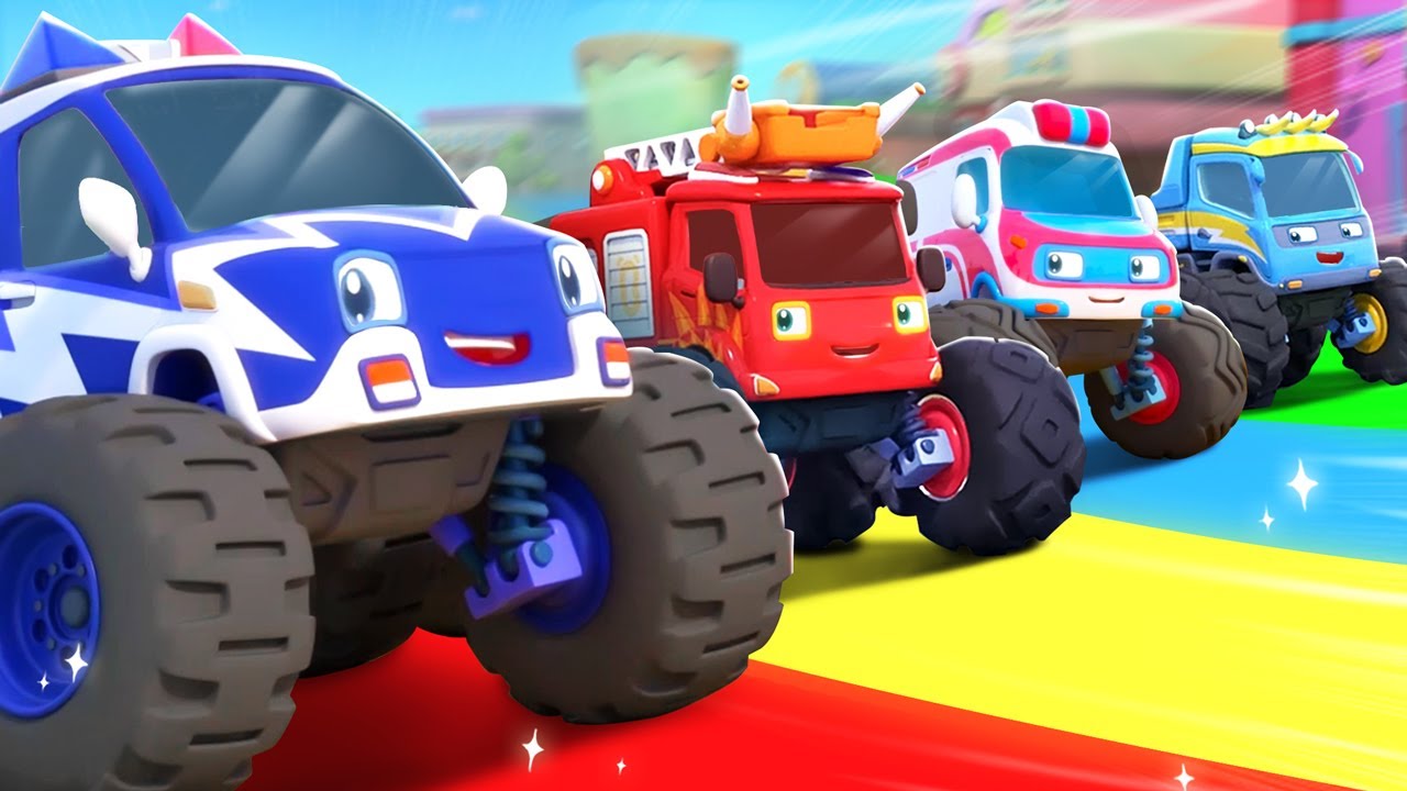 Monster Truck Rescue Team | Nursery Rhymes & Kids Songs | BabyBus - Cars World