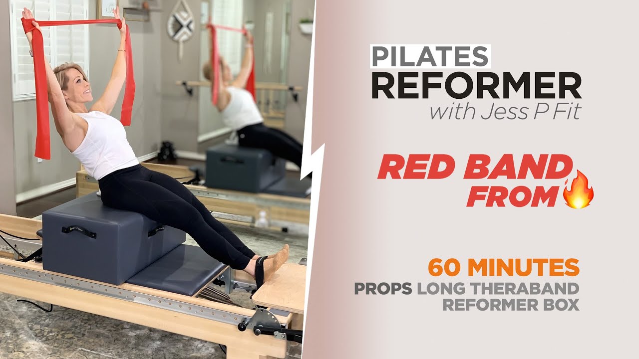 Pilates Reformer 60 Minutes plus Stretching - Red Band on Fire Workout