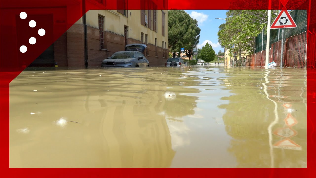 Faenza ore 13.00 del 4 maggio, la città resta allagata: acqua ancora molto alta