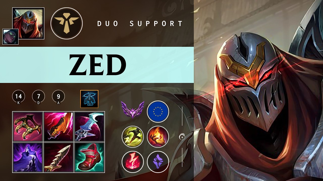 Zed Support vs Bard - EUW Master Patch 26.05
