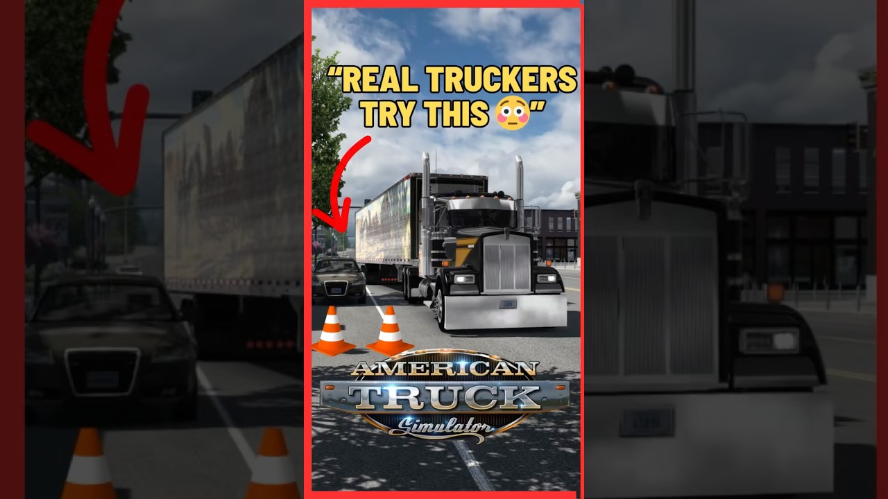 American Truck Simulator 1.56 MODS &ndash; 53ft Trailer Parallel Parking Challenge! #shorts #ats