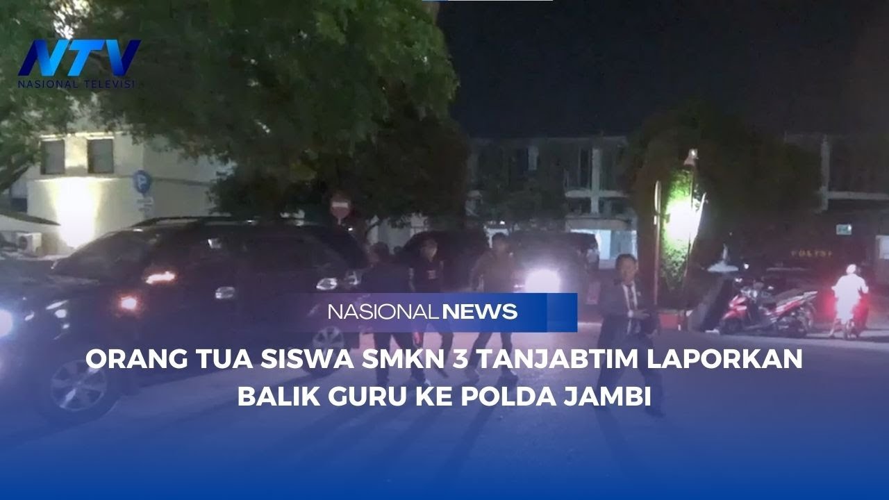 ORANG TUA SISWA SMKN 3 TANJABTIM LAPORKAN BALIK GURU KE POLDA JAMBI