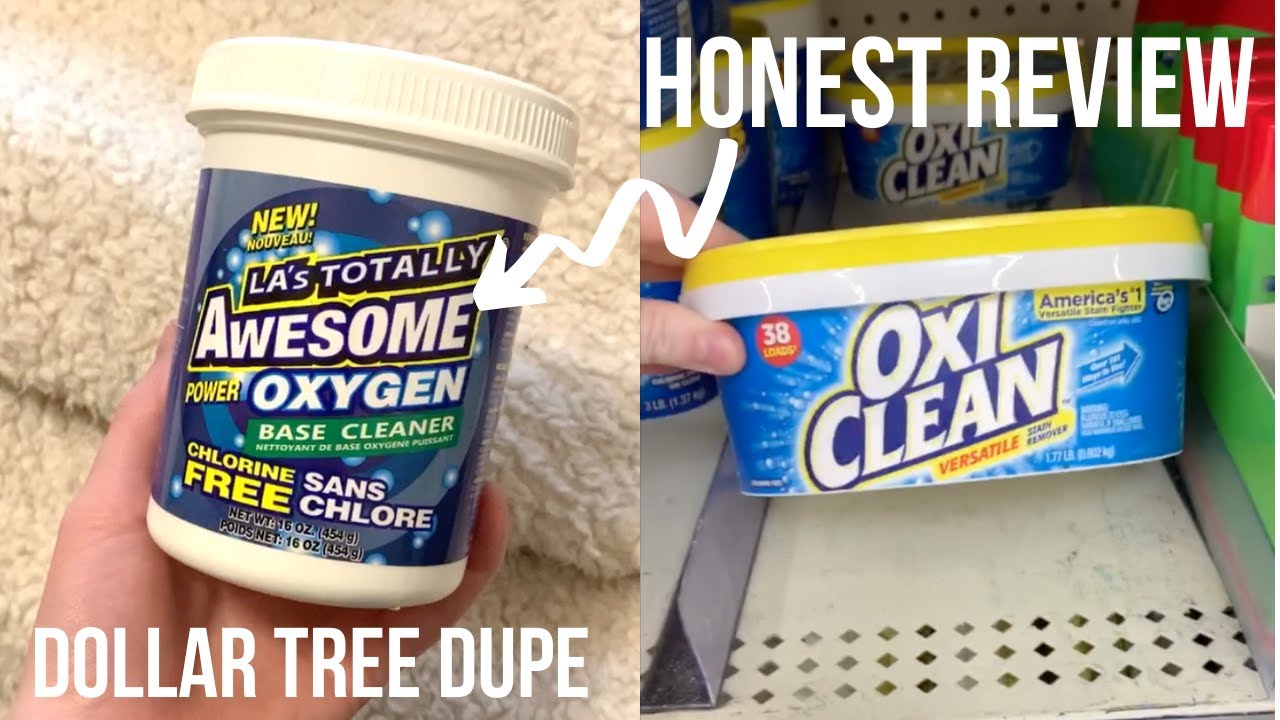 DOLLAR TREE LAUNDRY STAIN REMOVER REVIEW - LAS TOTALLY AWESOME OXYGEN | Budget Cleaning Products