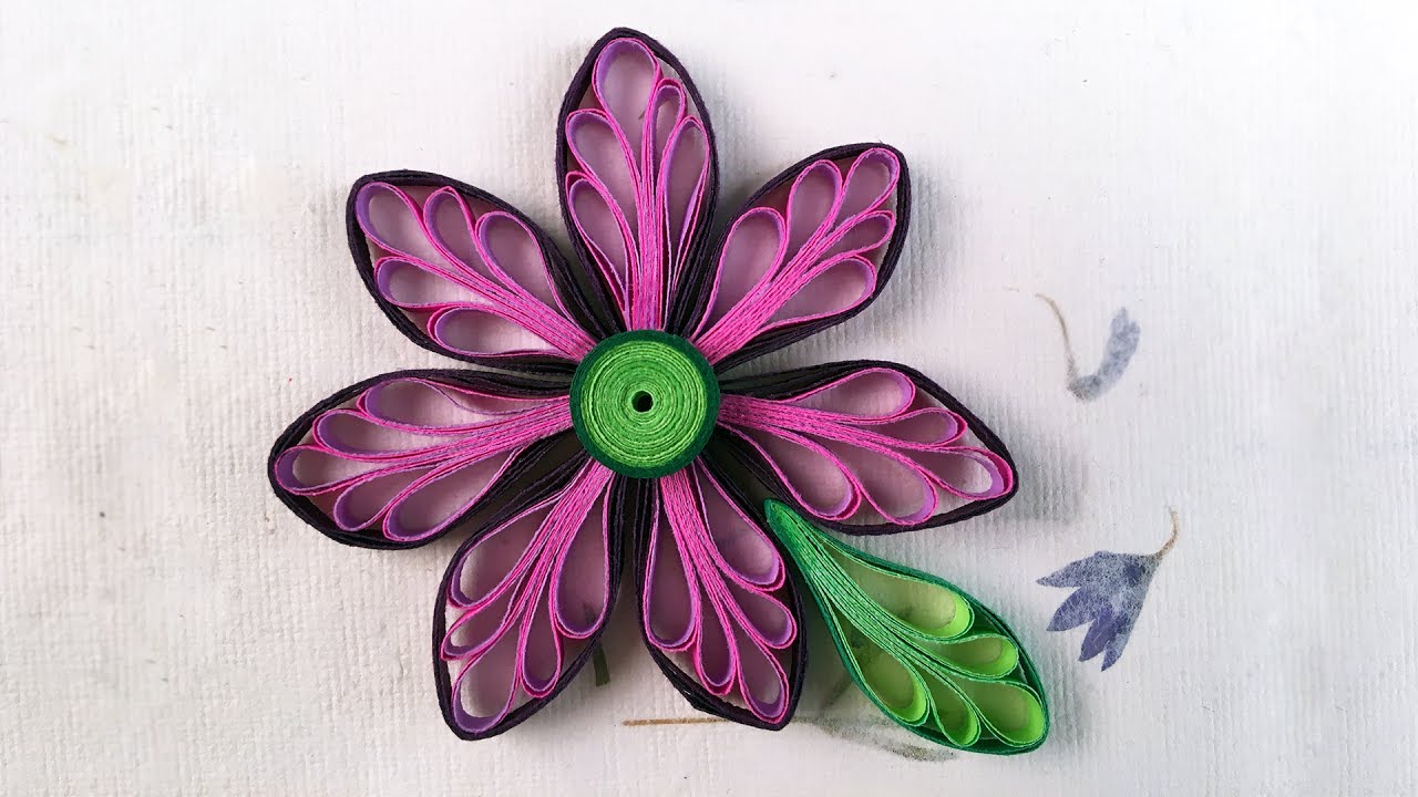 Paper Quilling Art | How To Make Looped Quilling Flowers