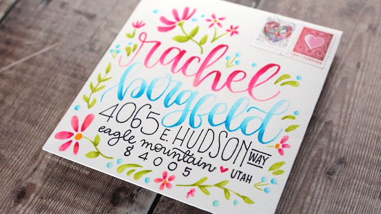 Blended Lettering with Tombow Markers