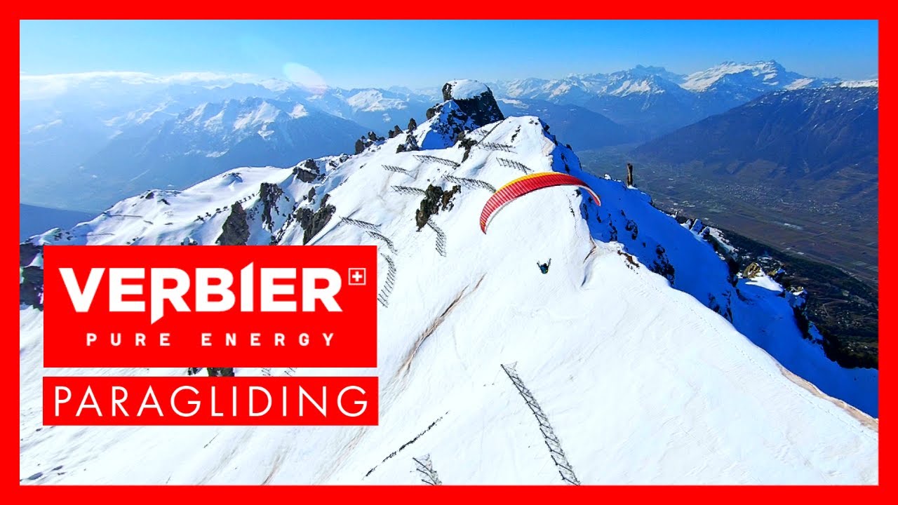 Verbier mit dem Gleitschirm | Winterthermik | #gleitschirm