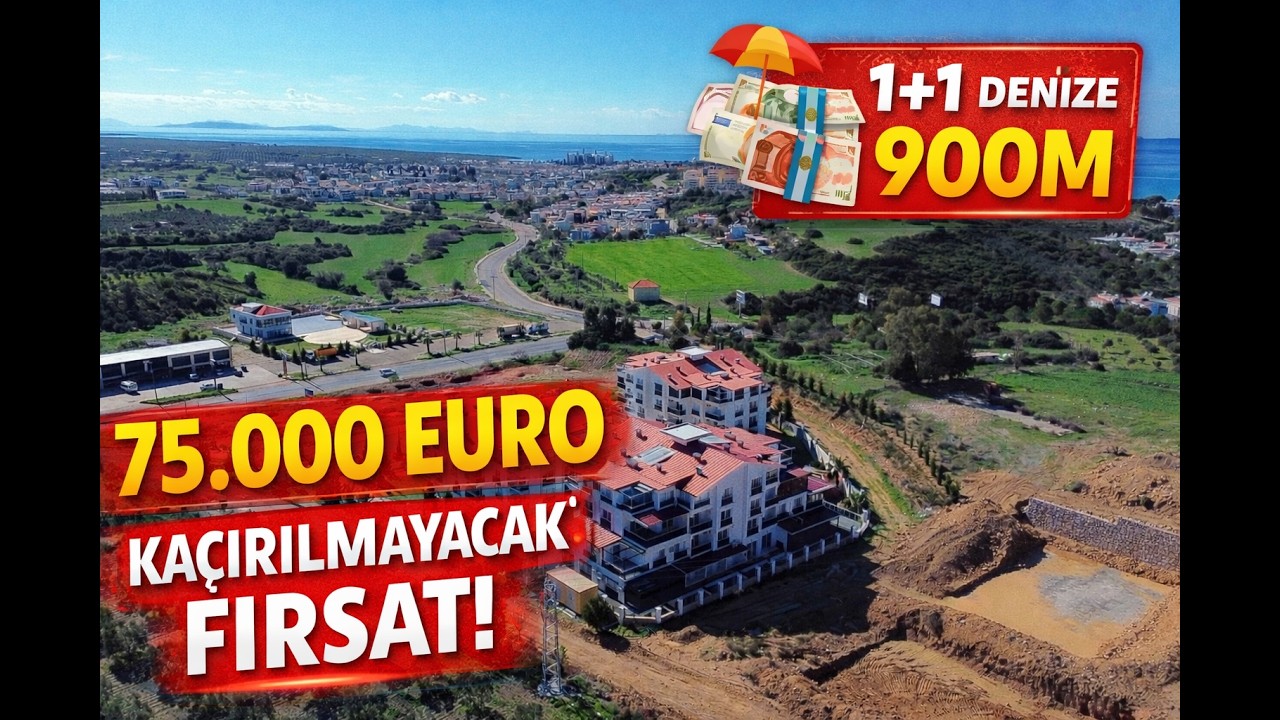 Didim Mavişehir’de 75.000 EURO’ya 1+1! Denize 900m | Havuzlu Site Fırsatı 🏖️