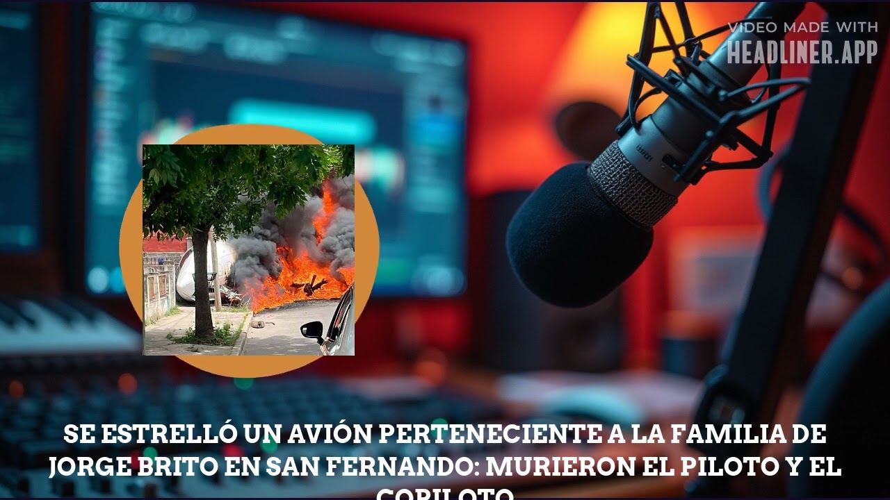 SE ESTRELL&Oacute; UN AVI&Oacute;N PERTENECIENTE A LA FAMILIA DE JORGE BRITO EN SAN FERNANDO: MURIERON EL...