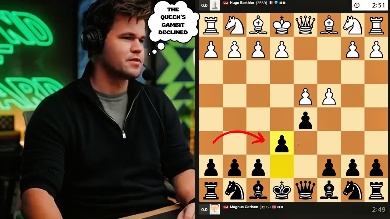 Magnus Carlsen shows us how to play the Queen's Gambit Declined