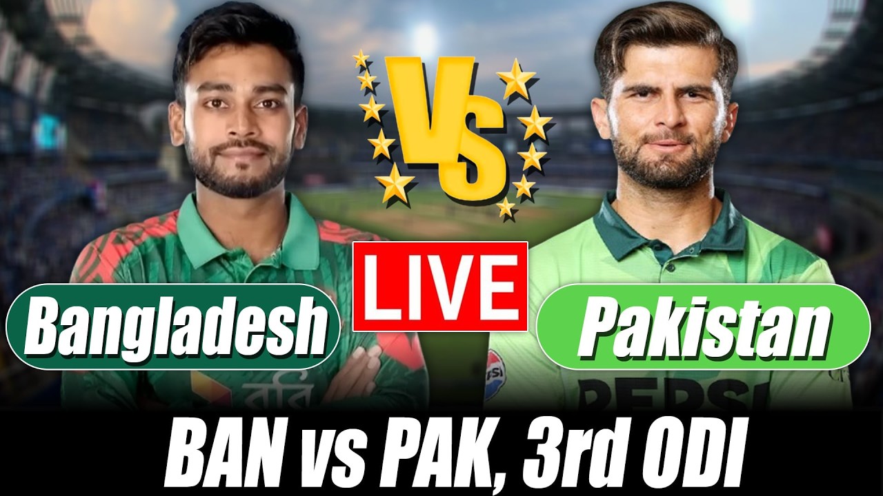 Bangladesh vs Pakistan live Score 2026 | BAN vs PAK live Score 3rd ODI Bangla Commentary & Analysis