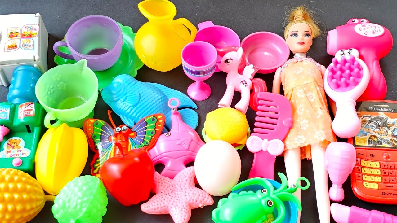 Satisfying Asmr Barbie Hair Dryer Sisir Dispenser, Masak Masakan