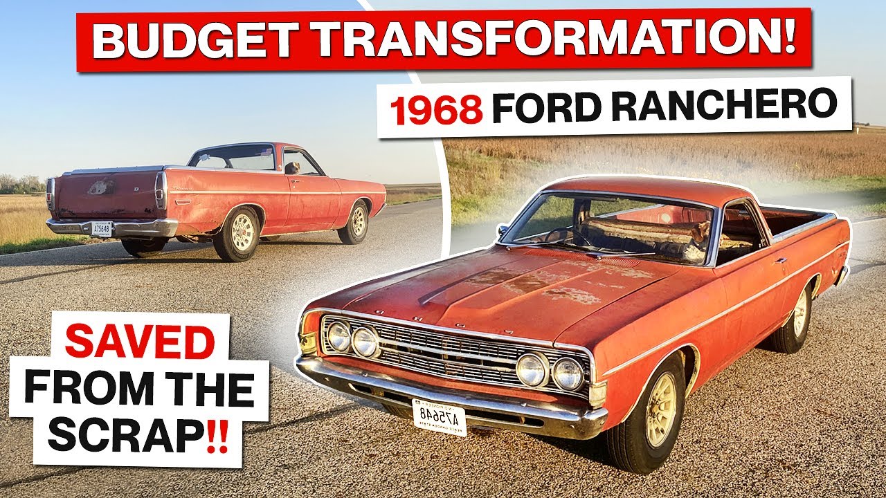 Half Car Half Truck! 1968 Ford Ranchero! Low Buck Transformation!