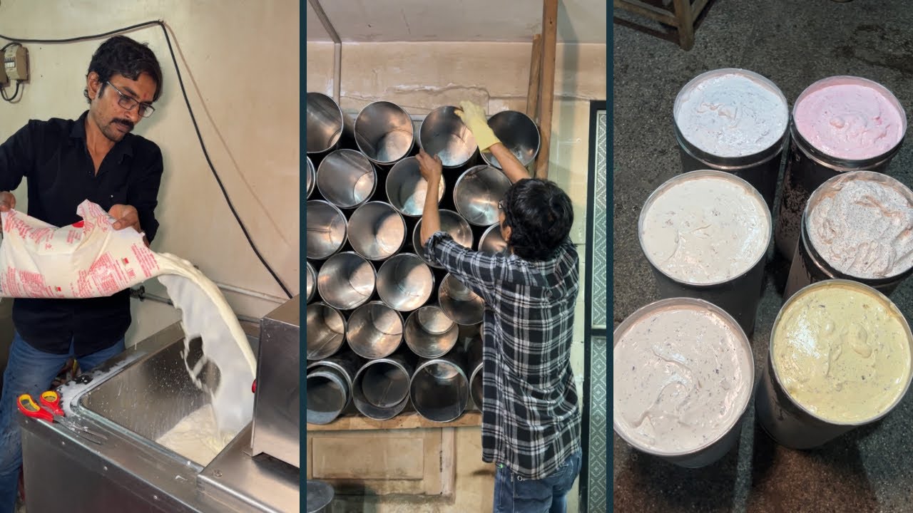 Bulk Ice Cream Making | Sun Sweet Ice Cream #factory #icecreamrecipe #icecreammaking #viralvideo
