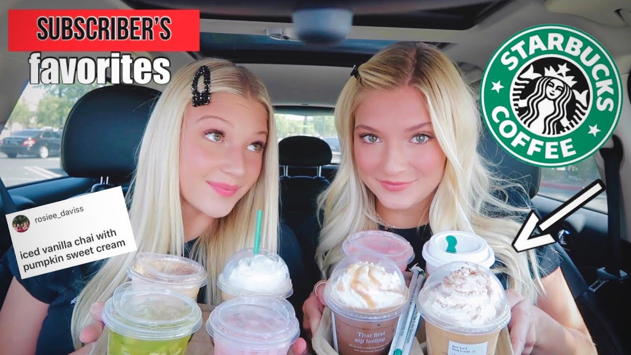 **STARBUCKS** Trying OUR Subscribers Favorite Drinks // **WE HAVE A NEW FAVORITE DRINK**