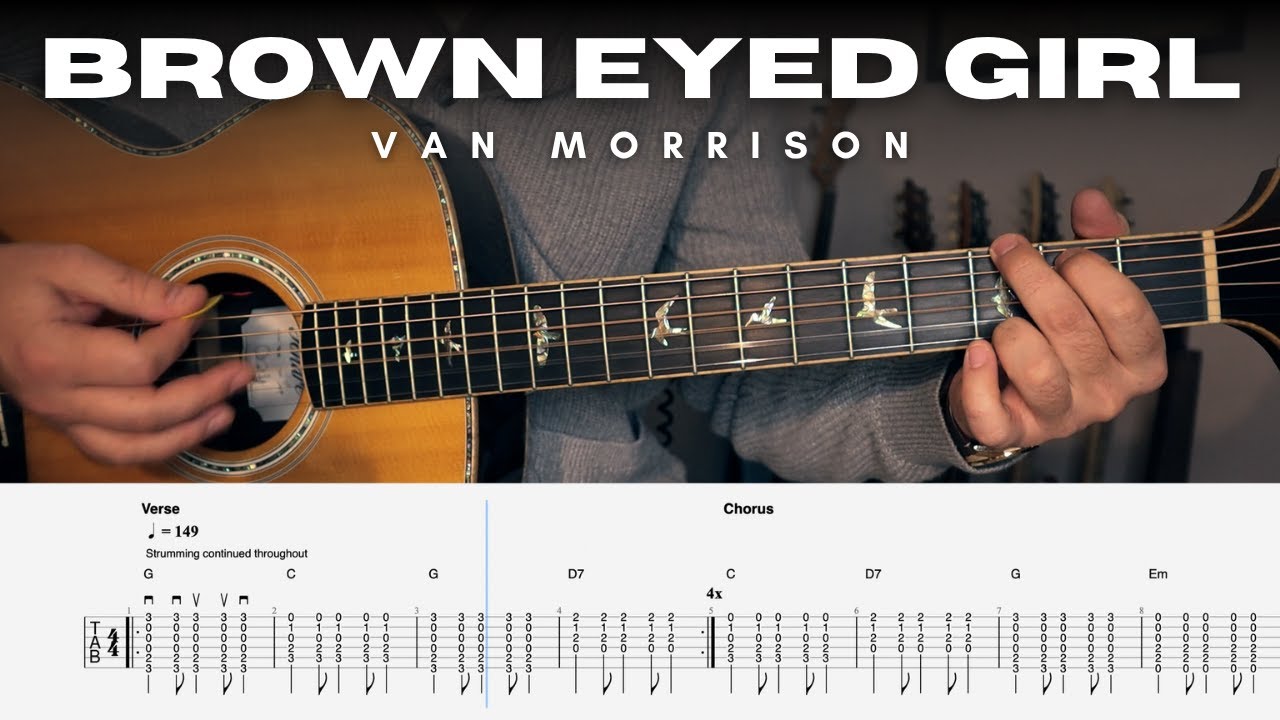 Van Morrison - Brown Eyed Girl Guitar Cover w/ Tab