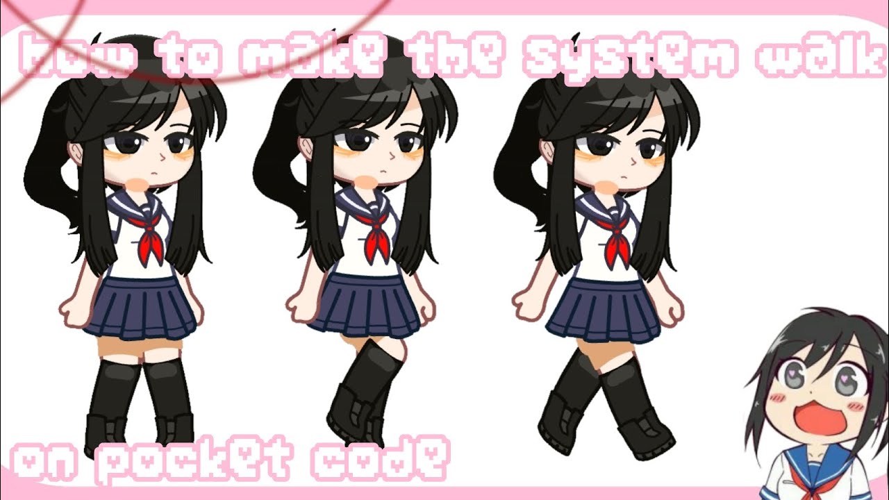 ||how to make the system walk on pocket code🚶&zwj;♀️🚶&zwj;♂️|| [Yandere simulator fan game 2d]