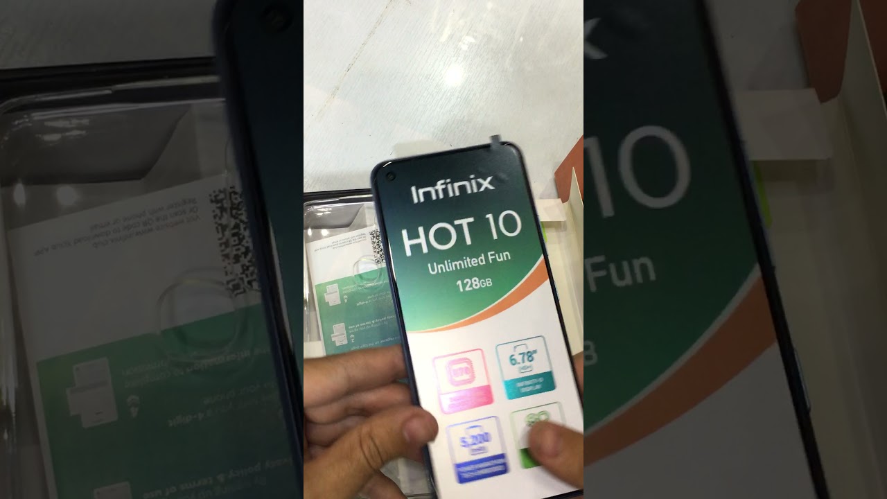 فتح عليه موبايل انفنكس هوت 10 infinixمساحه 128جيجا رام 4
