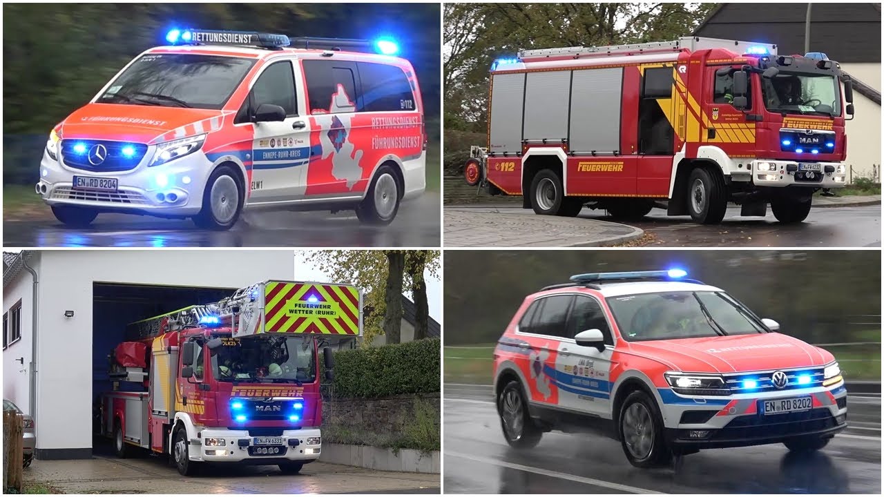 [MANV 10] Einsatzfahrten zu Großübung in Wetter - Feuerwehr Gevelsberg & Wetter - RD Ennepe-Ruhr