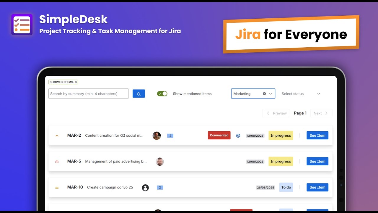 How to Work with Jira Without Friction | SimpleDesk Forge App (Atlassian Marketplace)