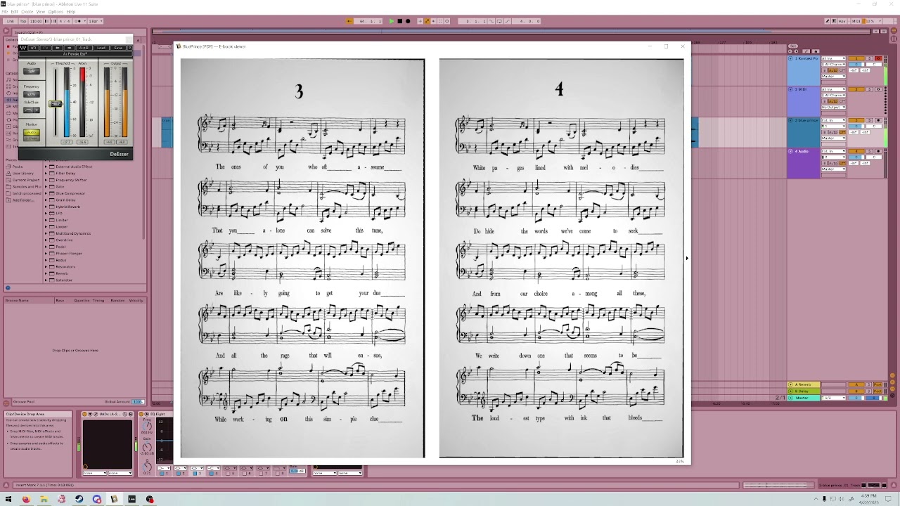 Blue Prince Music Sheets Realized