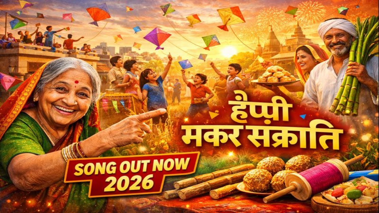 उड़ती पतंगों का त्योहार 🪁 | Happy Makar Sankranti 2026 |Original Festival Song #makarsankranti #song